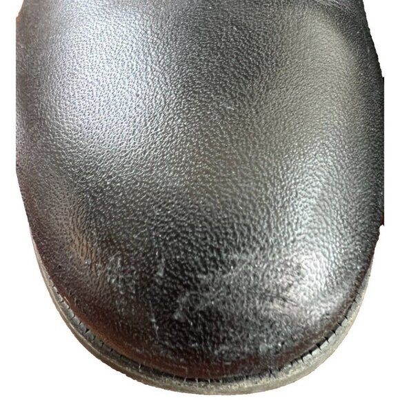 SPERRY Black Leather Mid Calf Gold Flat Heel Boots Womens Size 9 M Style 9289687 - Picture 11 of 11